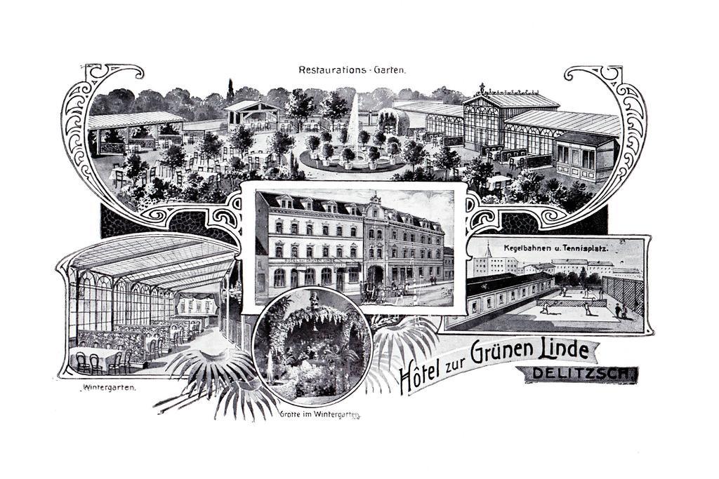 Hotel-Pension Gruene Linde Delitzsch Exterior foto